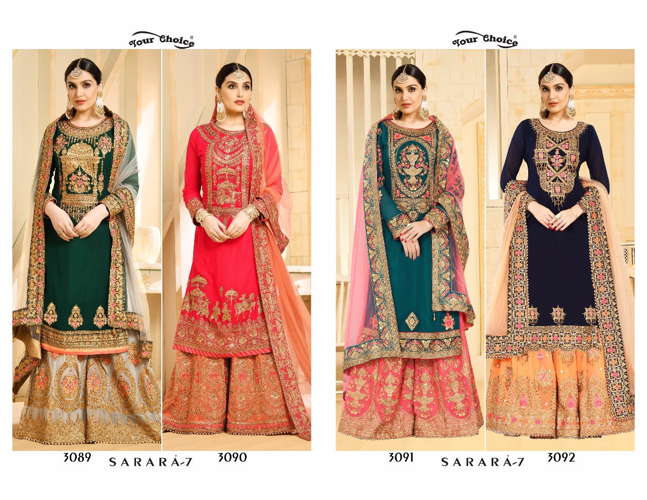 Sarara Vol-7 Your Choice Heavy Embroidery Salwar Kameez Sarara Vol-7 Your Choice Heavy Embroidery Salwar Kameez